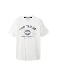 TOM TAILOR T-Shirt mit Logo-Print marine/hellblau/weiß