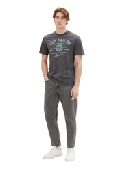 TOM TAILOR T-Shirt mit Logo-Print trkis/hellgrau/dunkelgrau
