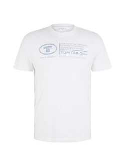 TOM TAILOR T-Shirt Weiß