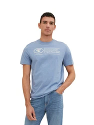 TOM TAILOR T-Shirt Hellblau/Blau/Grau
