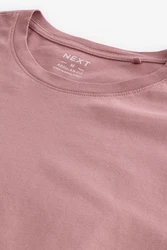 Next Essential T-Shirt mit Rundhalsausschnitt Rosa/Lila