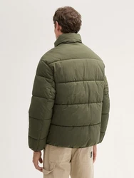 TOM TAILOR DENIM Jacke Puffer Steppjacke Anorak Dunkelgrün/Khaki