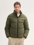 TOM TAILOR DENIM Jacke Puffer Steppjacke Anorak Dunkelgrün/Khaki