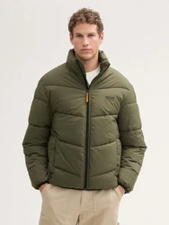 TOM TAILOR DENIM Jacke Puffer Steppjacke Anorak Dunkelgrün/Khaki