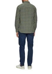 s.Oliver Langarmhemd Regular Fit mit Button-Down-Kragen Dunkelgrün/Grün