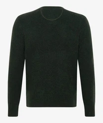 Brax Strickpullover Style RICK Dunkelgrün/Schwarz
