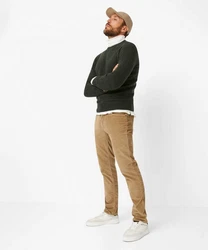 Brax Strickpullover Style RICK Dunkelgrün/Schwarz