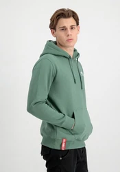 Alpha Industries Hoodie Basic Hoodie Small Logo Grün/Dunkelgrün
