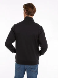 TOMMY HILFIGER Sweatjacke MIX MEDIA ZIP THRU STAND CLR schwarz