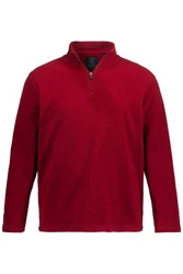 JP1880 Sweatshirt Troyer Stehkragen Dunkelrot/Rot