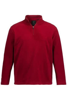JP1880 Sweatshirt Troyer Stehkragen Dunkelrot/Rot