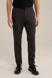 WE Fashion Chinohose Dunkelbraun/Schwarz/Khaki/Bordeaux/Lila/Dunkelrot