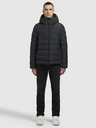 khujo Steppjacke WOU Schwarz/Dunkelgrau/Dunkelblau/Grau
