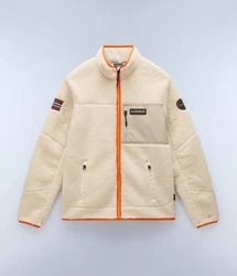 Napapijri Fleecejacke Yupik Fz  Beige/Orange/Khaki
