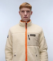 Napapijri Fleecejacke Yupik Fz  Beige/Orange/Khaki