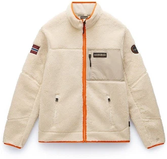 Napapijri Fleecejacke Yupik Fz  Beige/Orange/Khaki