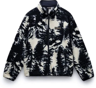Napapijri Fleecejacke ARGIENT Relaxed Fit Dunkelblau/Dunkelgrau/Blau/Lila