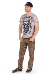 Trachtenjeans Cordhose Herren - HANNES CORD LANG - schlamm
