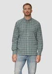 s.Oliver Langarmhemd Regular Fit mit Button-Down-Kragen Dunkelgrün/Grün