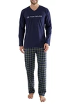 TOM TAILOR Pyjama blau