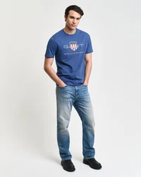 Gant T-Shirt REGULAR ARCHIVE SHIELD Blau/Dunkelblau/Hellblau