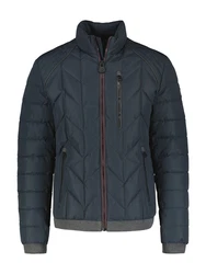 LERROS Steppjacke mit Kontrastdetails Dunkelblau/Hellblau/Grau/Blau