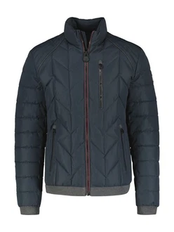 LERROS Steppjacke mit Kontrastdetails Dunkelblau/Hellblau/Grau/Blau