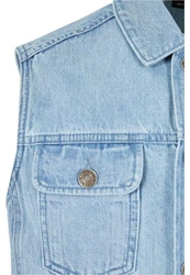 Urban Classics Jerseyweste Denim Vest Hellblau/Blau