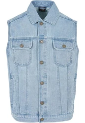 Urban Classics Jerseyweste Denim Vest Hellblau/Blau