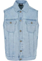 Jerseyweste Herren Denim Vest (1-tlg)