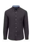 FYNCH-HATTON Langarmhemd mit klassischem Button-Down-Kragen Dunkelgrau/Schwarz/Hellblau/Dunkelblau