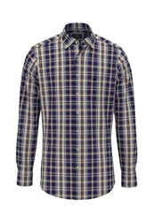 FYNCH-HATTON Karohemd Dunkelblau/Hellblau/Blau