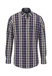 FYNCH-HATTON Karohemd Dunkelblau/Hellblau/Blau