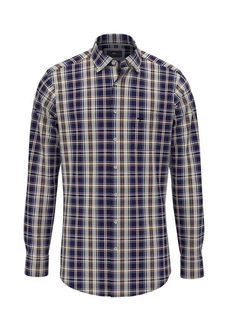 FYNCH-HATTON Karohemd Dunkelblau/Hellblau/Blau