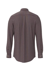 FYNCH-HATTON Hemd Braun/Rot/Dunkelrot/Bordeaux/Hellblau
