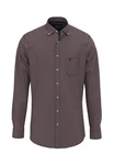 FYNCH-HATTON Hemd Braun/Rot/Dunkelrot/Bordeaux/Hellblau
