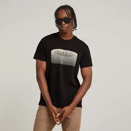 G-STAR Print-Shirt Stacked Old Skool Logo R