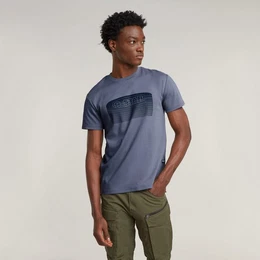 G-STAR Print-Shirt Stacked Old Skool Logo R