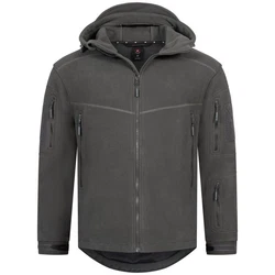 Hhenhorn Fleecejacke Herren Militär Outdoor Winddichte Jacke Dunkelgrau/Grau/Hellgrau