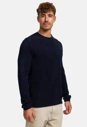 Kronstadt Strickpullover KSPep Dunkelblau/Blau/Hellblau
