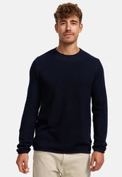 Kronstadt Strickpullover KSPep Dunkelblau/Blau/Hellblau