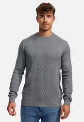 Kronstadt Pullover KSCarlo Carlo Dunkelgrau/Grau/Dunkelblau/Hellgrau