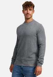 Kronstadt Pullover KSCarlo Carlo Dunkelgrau/Grau/Dunkelblau/Hellgrau