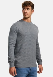 Kronstadt Pullover KSCarlo Carlo Dunkelgrau/Grau/Dunkelblau/Hellgrau