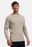 Kronstadt Strickpullover KSCable Beige/Khaki