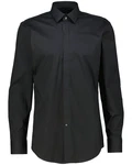 BOSS Langarmhemd H-HANK Slim Fit (1-tlg) Schwarz/Dunkelgrau/Grau