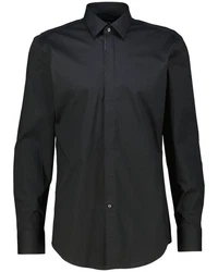 BOSS Langarmhemd H-HANK Slim Fit (1-tlg) Schwarz/Dunkelgrau/Grau