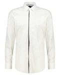 BOSS Langarmhemd H-HANK Slim Fit (1-tlg) Weiß/Creme/Beige