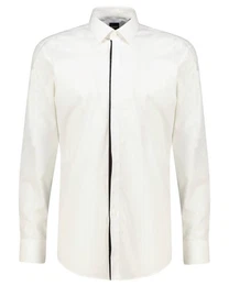 Langarmhemd Herren Hemd H-HANK Slim Fit (1-tlg)