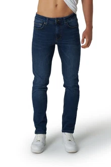 Smith & Solo Slim Fit Jeans Herren Straight Hose Basic Washed 